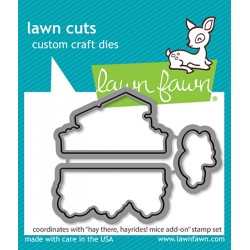 LAWN FAWN DIES - HAY THERE , HAYRIDE MICE ADD-ONS!