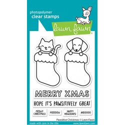 LAWN FAWN CLEAR STAMPS - PAWSITIVE CHRISTMAS