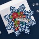 SPELLBINDERS Snowflake Wishes Clear Stamp & Die Set