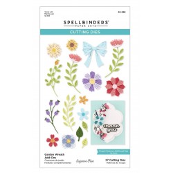 SPELLBINDERS GARDEN WREATH ADD-ON etched Dies