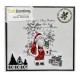 CRAFTEMOTIONS Clear Stamps SANTA CLAUS WITH PRESENTS