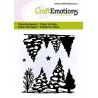 CRAFTEMOTIONS Clear Stamps LANDSCAPE WITH TREES