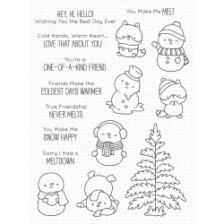 MFT CLEAR STAMPS SNOW HAPPY