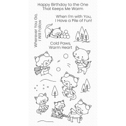 MFT CLEAR STAMPS WINTER KITTENS