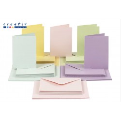 CREATIV COMPANY PACK Cartes & Enveloppes pastels