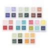 Colorful Charisma Fresh Dye Ink Mini Cube Bundle 34 PCS