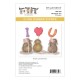SPELLBINDERS - HOUSE MOUSE WE HEART YOU CLING STAMP