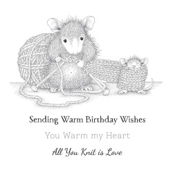 SPELLBINDERS - HOUSE MOUSE KNIT ONE CLING STAMP
