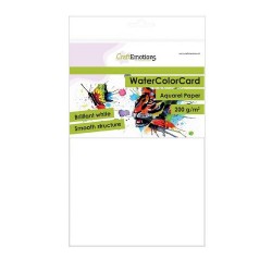 CRAFTEMOTIONS BASIS A5 WATERCOLOR 200GRS, 10 FEUILLES