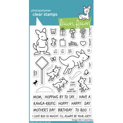 LAWN FAWN CLEAR STAMPS - KANGA-RRIFIC
