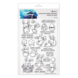 RANGER SIMON HURLEY CLEAR STAMPS - EASTER BUNNIES