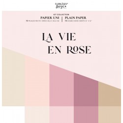 FLORILEGES DESIGN KIT UNIS, 30,5 x 30,5 cm "LA VIE EN ROSE"