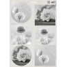 MARIANNE D DECOUPAGE SHEET, SERENITY FLOWERS Deuil