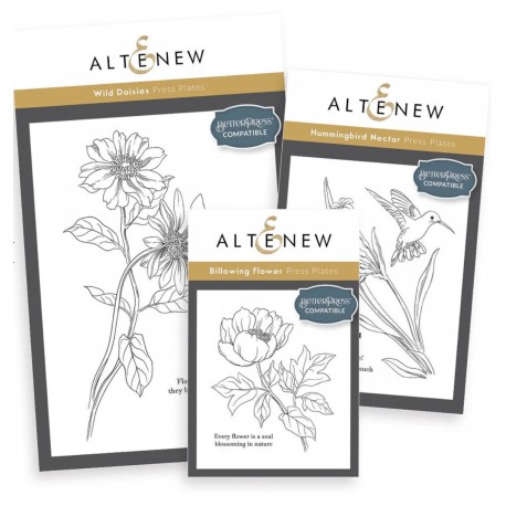 ALTENEW PRESSPLATES WILDFLOWER WALTZ (3 PLATES)