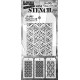 Tim Holtz Layering Stencils, SET 60 MINI STENCIL 3 pcs