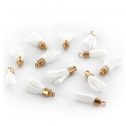 FLORILEGES DESIGN Décos MINI POMPONS EDELWEISS 12 Stk