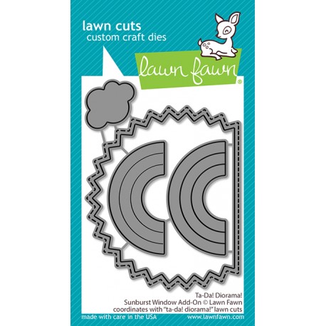 LAWN FAWN DIES - TA-DA! DIORAMA! SUNBURST WINDOW ADD-ON DIES