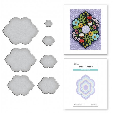 SPELLBINDERS ESSENTIAL FLORAL REFLECTION Etched Dies