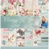 CRAFTERS COMPANION "CHRISTMAS ROSE" TOPPERS & découpage 20 x 20 cm