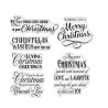 CRAFTERS COMPANION "CHRISTMAS ROSE" CLEAR STAMP CHRISTMAS SPARKLE
