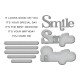 SPELLBINDERS YOU MAKE ME SMILE Clear Stamp & Etched Dies Set