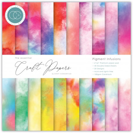 CRAFT CONSORTIUM PIGMENT INFUSIONS PAPER PAD 15 x 15cm