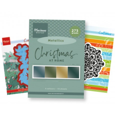 MARIANNE D SPECIAL - METALLICS et 2 DIES, Christmas at Home