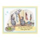 SPELLBINDERS - HOUSE MOUSE MERRY LITTLE CHRISTM CLING RUBBER STAMP