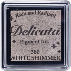 Tsukineko Delicata WHITE SHIMMER, Pigment Ink, small
