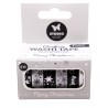 STUDIO LIGHT WASHI TAPE BLACK / WHITE / SILVER CHRISTMAS ESSENTIALS