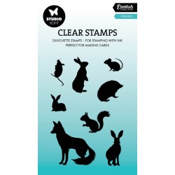 Essentials by Studio Light. ANIMALS SILHOUETTE CLEAR STAMP