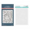 SPELLBINDERS BETTERPRESS WINTER ROSE BACKGROUND PRESSPLATE & STENCIL SET