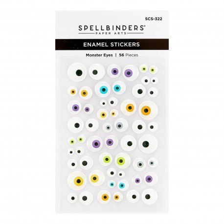 SPELLBINDERS MONSTER EYES ENAMEL STICKERS