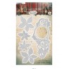 Studio Light FESTIVE NOSTALGIA DIE POINSETTIA & ICE SWIRL FRAME