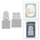 SPELLBINDERS BETTERPRESS SHINE BRIGHT SENTIMENT STRIPS PLATE & DIE SET