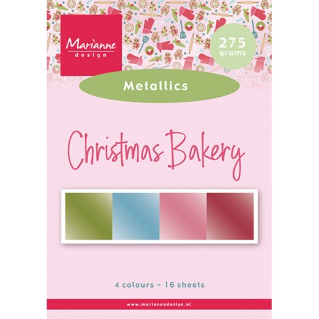 MARIANNE D CARDSTOCK A5 Christmas Bakery METALLICS