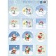 MARIANNE D DECOUPAGE SHEET, HETTY'S MINIS SNOWMEN & SANTA