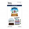 SPELLBINDERS SIMON'S SNOW GLOBE - ETCHED DIES