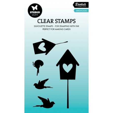 Essentials by Studio Light. BIRDHOUSE CLEAR STAMP