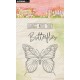 STUDIO LIGHT SPRING MEADOW CLEAR STAMP BUTTERFLY