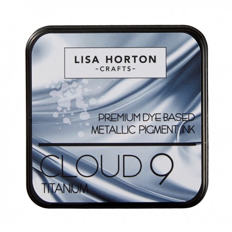 LISA HORTON CLOUD 9 METALLIC INK PAD - TITANIUM