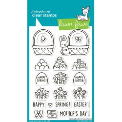 LAWN FAWN CLEAR STAMPS - SPRING BASKET