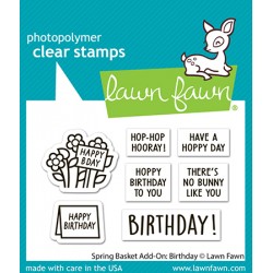 LAWN FAWN CLEAR STAMPS - SPRING BASKET ADD-ON