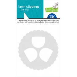 LAWN FAWN TEMPLATE REVEAL WHEEL SPRING BASKET DROP-DOWN