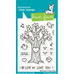 LAWN FAWN CLEAR STAMPS - HEART TREE