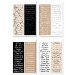 FLORILEGES DESIGN 120 sticker PETITS MESSAGES "HARMONIE"