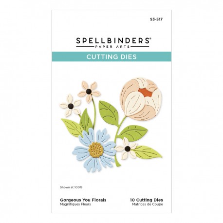 SPELLBINDERS GORGEOUS YOU FLORALS Etched Dies