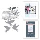 Spellbinders BETTERPRESS COLLAGED BIRDS PLATES & DIE SET