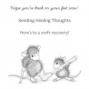 SPELLBINDERS - HOUSE MOUSE HEALING THOUGHTS CLING RUBBER STAMP