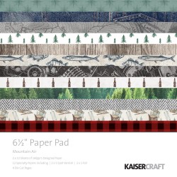KAISERCRAFT MOUNTAIN AIR PAPER PAD 16X16 CM